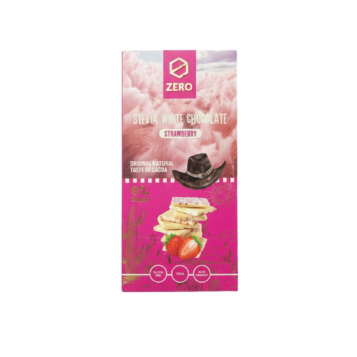 زيرو استيفيا وايت شوكليت فراولة
