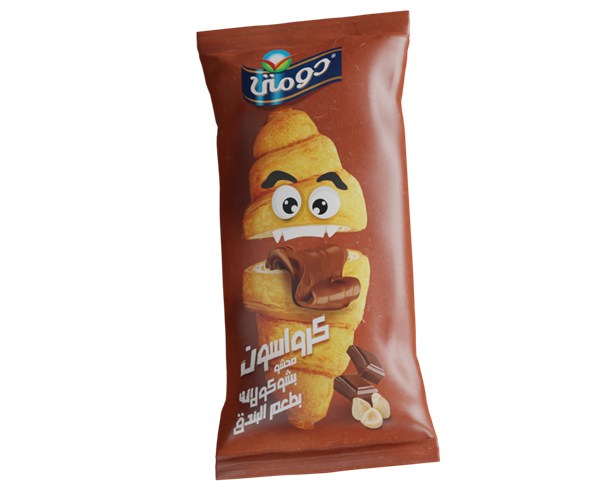 كرواسون محشو بالشوكولاتة والبندق دومتي