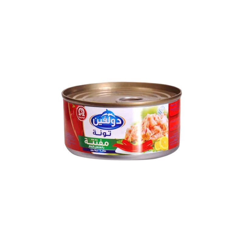 دولفين تونة مفتتة حار-200جرام