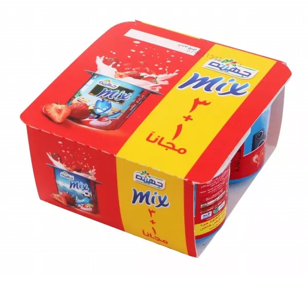 جهينه زبادي عرض 3+1 مكس فراولة 75 جم