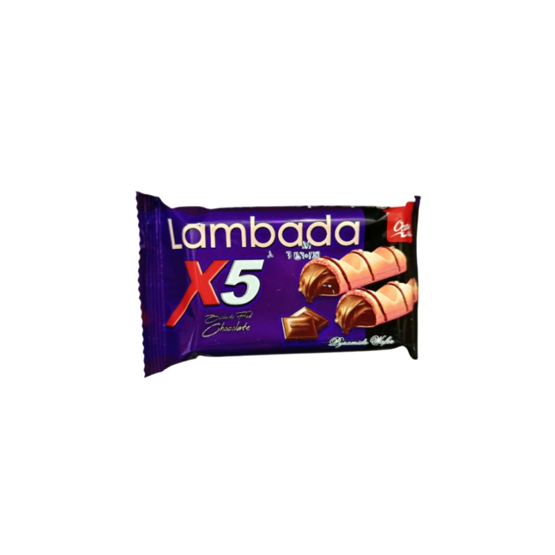 بسكوت لمبادا اهرامات محشو بكريمة الشوكولاتة