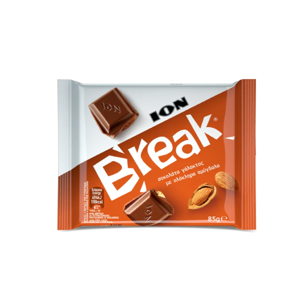 شوكولاتة ايون بريك بالحليب والبندق -90 جرام