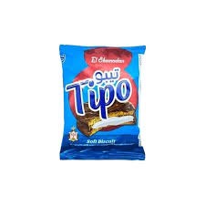 بسكوت الشمعدان تيبو قطعة واحدة بالشوكولاتة والبندق والحليب