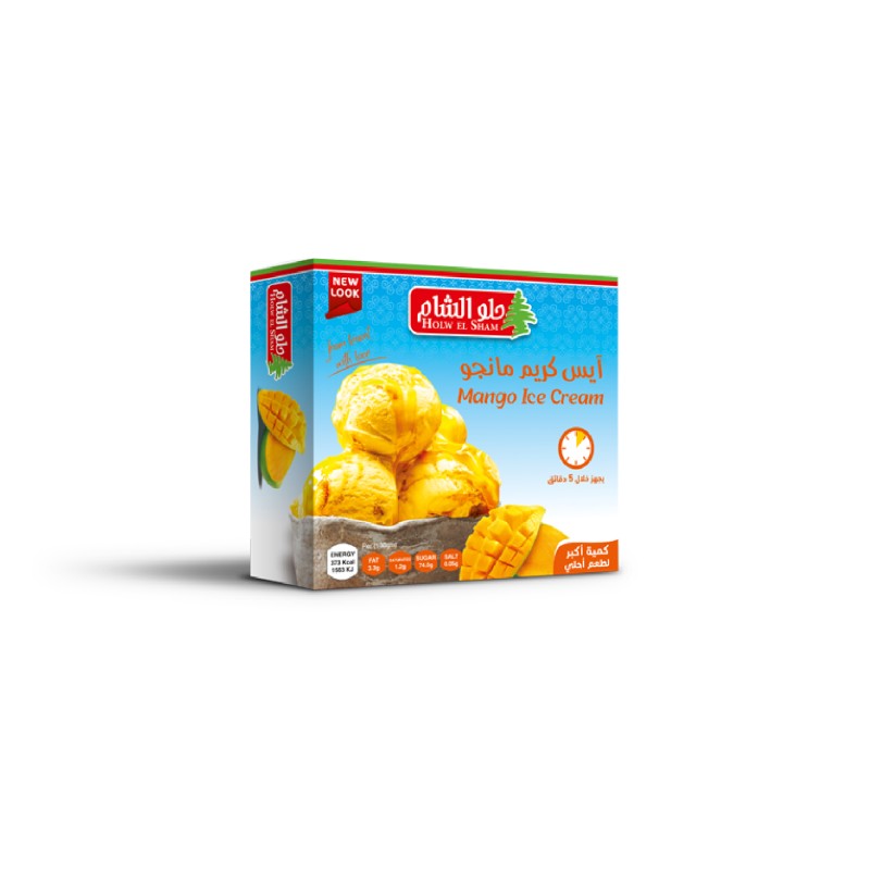 حلو الشام ايس كريم مانجو-70جرام