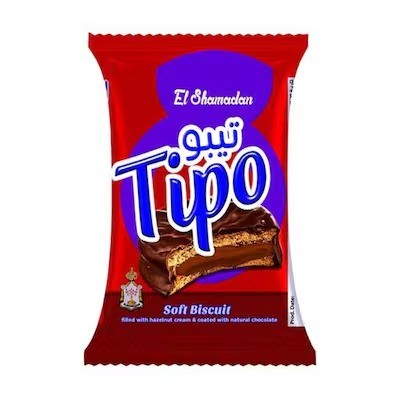 بسكوت الشمعدان تيبو قطعة واحدة بالشوكولاتة
